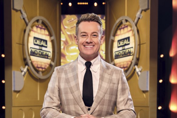 Grant Denyer hosts Ten’s new version of the game show Deal or No Deal.