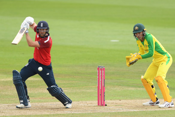 Dawid Malan was solid early on for England during the chase.