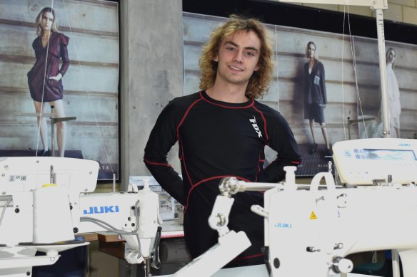 Ned Caporn-Bennett first studied engineering at UWA, before realising fashion at TAFE was more his style.