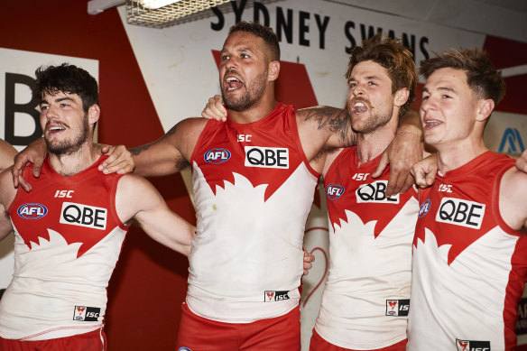 The Sydney Swans have changed the word ‘sons’ in their club song to ‘Swans’.