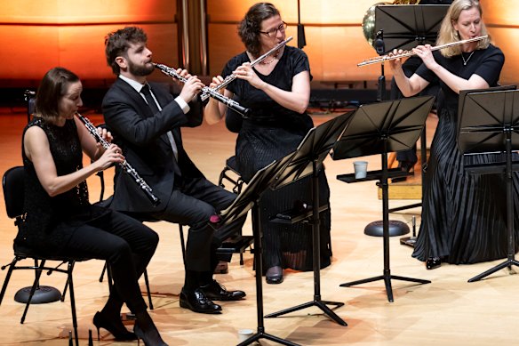 The acoustics of the City Recital Hall suited perfectly the SSO woodwinds.