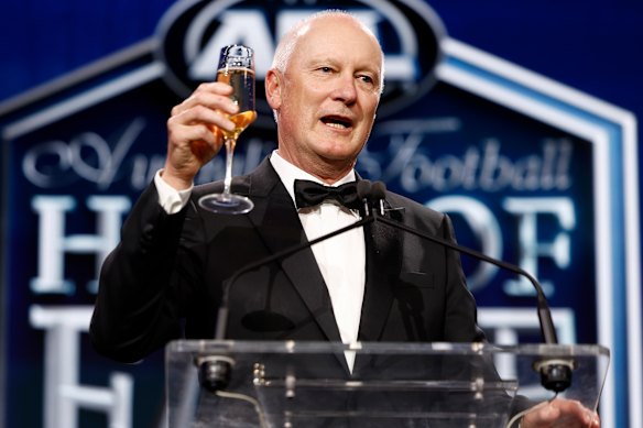 Richard Goyder at this year’s hall of fame function.