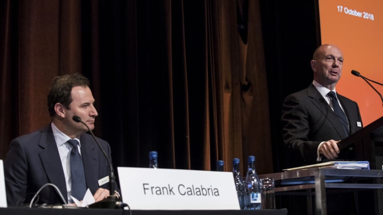 Origin CEO Frank Calabria and chairman Gordon Cairns voted against the energy company abandoning its lobby group memberships.