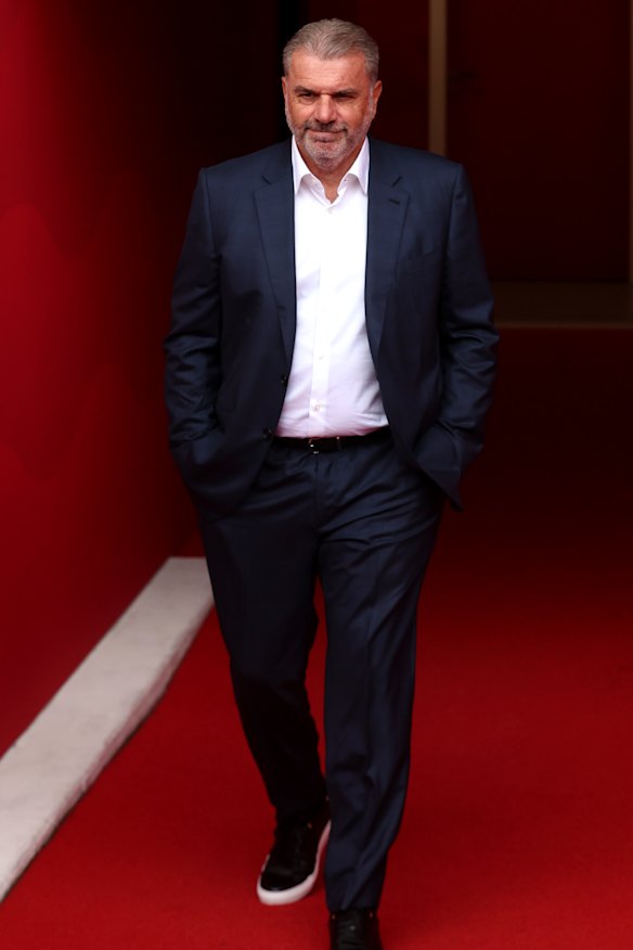 Ange Postecoglou looked relaxed as he started his stint at Nottingham Forest.