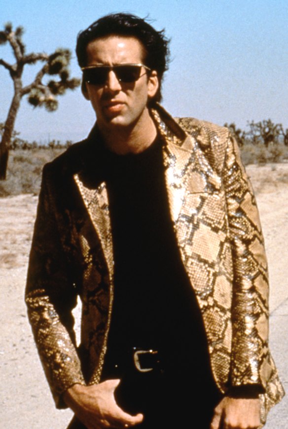 Jeremy loves Nicolas Cage’s look in Wild at Heart. The snakeskin jacket 
is from the actor’s own wardrobe. 