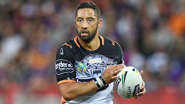 Stellar start: Benji Marshall and the Tigers have knocked off the Roosters and Storm to begin the year.