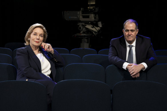 ABC chair Ita Buttrose with managing director David Anderson.