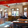 Natural light inside the new-look front bar.