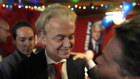 Geert Wilders, leader of the Party for Freedom, known as PVV, talks to his supporters after his election win this week.