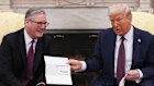 Keir Starmer and Donald Trump during their meeting at the White House in February.