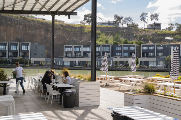 Perry’s is an all-day cafe at Valley Lake estate, hosued in a former quarry.