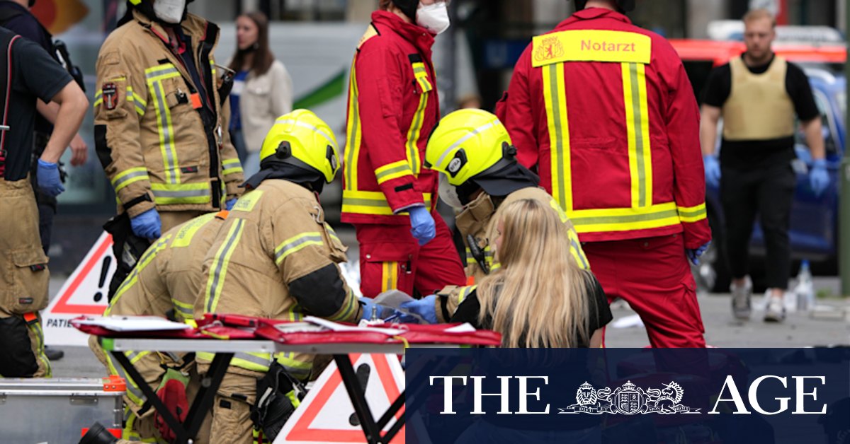 One dead, more than a dozen injured, after car drives into Berlin crowd - Vimarsana News