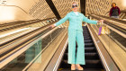 Charlotte Smith in a Hardy Amies suit from the 1970s, part of her 5000-strong collection of fashion history, part of which will now go to the National Museum of Australia.