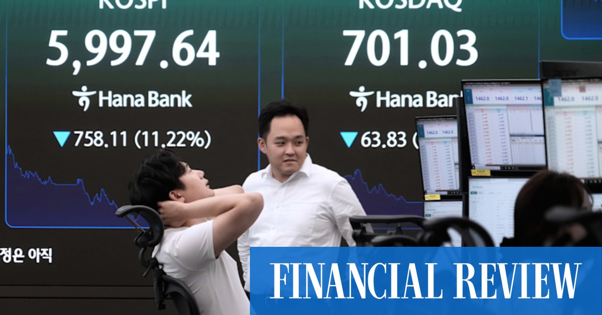 ‘Get out of this hell’: Investors panic after chip bubble bursts