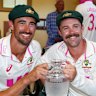 Men of the moment: Ashes destroyers Mitchell Starc and Travis Head celebrate Australia’s series victory. But it was the lesser lights who really shaped the series.