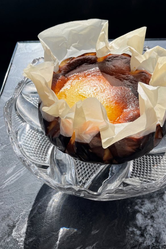 Basque cheesecake.