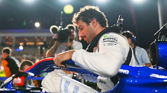 Daniel Ricciardo on the grid prior to the F1 Grand Prix of Singapore at Marina Bay Street Circuit.