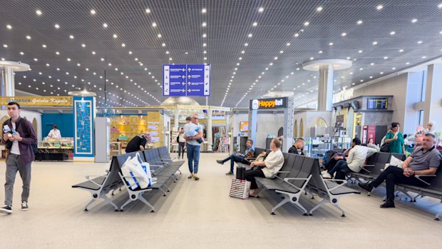 Tashkent International Airport.