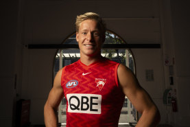Sydney Swans’ Isaac Heeney, is an early favourite to win the Brownlow Medal this year.