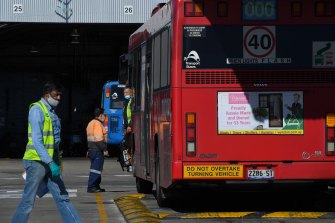 Close to 180 Sydney bus drivers say they will not return to work until the state government implements rapid antigen testing.