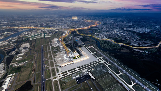 Brisbane Airport proposes running different flight paths on different days of the week.