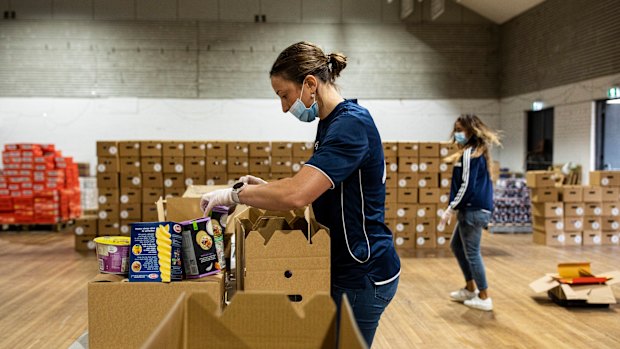 Charities have had a huge jump in demand for food hampers.