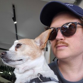 Oliver Shearer commutes between Mount Tamborine and Brisbane by car or train.