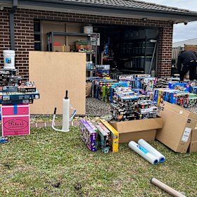 Detectives seized rare Lego sets, still in their original packaging and worth hundreds of thousands of dollars, at a Melbourne drug lab in late 2023.