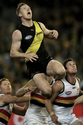 Jack Riewoldt may have put down the mark, but he pounced on the loose ball and kicked a goal.