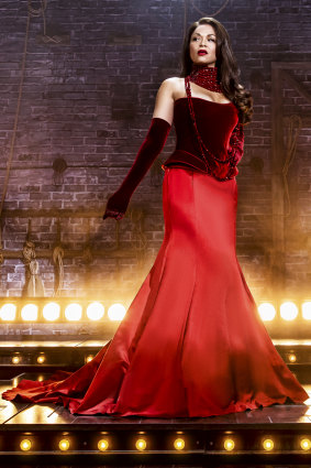 Karen Olivo as Satine in Moulin Rouge!