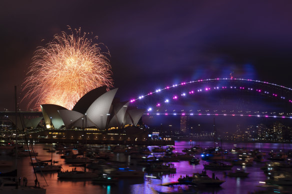Sydney’s 9pm family fireworks.