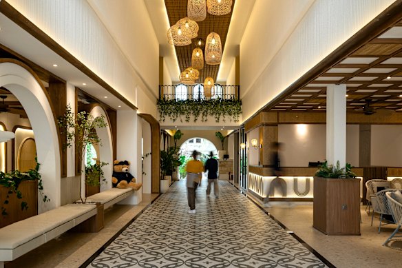 The boutique property is located down a quiet alleyway off Jalan Petitenget in Seminyak, Bali.