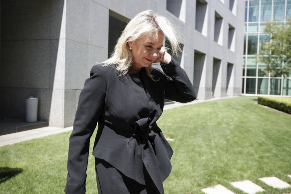 Nationals Senator Bridget McKenzie after resigning from her ministry over the sports rorts scandal in February.