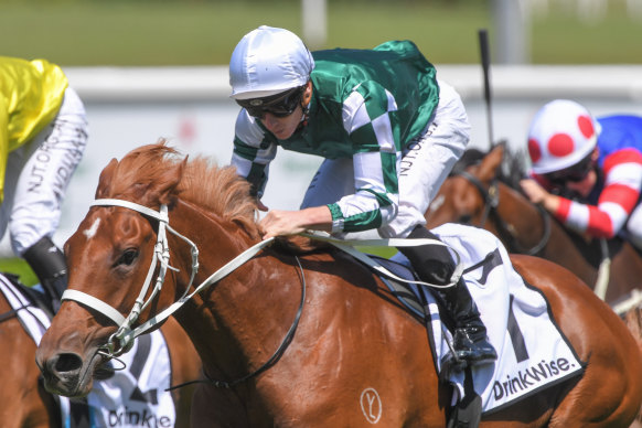 Hungry Heart races into Golden Slipper contention in the Sweet Embrace Stakes.