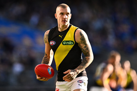 Richmond superstar Dustin Martin will play his 300th AFL game next season.