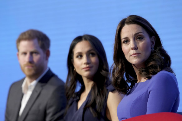 Prince Harry, wife Meghan and Catherine, Princess of Wales.