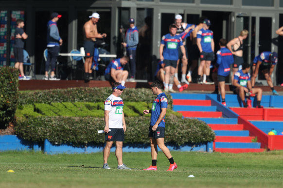 Adam O’Brien put the Knights through a tough pre-season in his first months at the club.