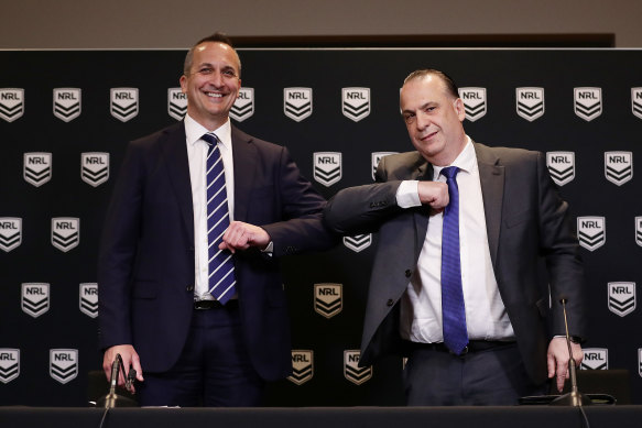 Andrew Abdo and Peter V’landys.