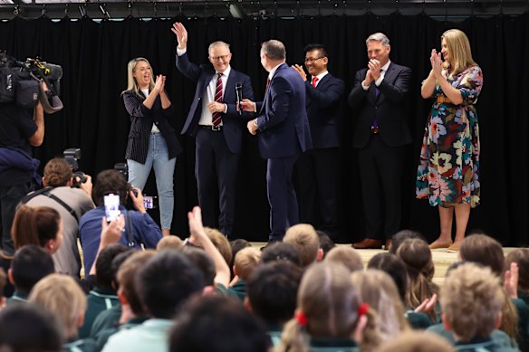 Asked about his vision for the nation, the PM said all Australians should have the same opportunities.