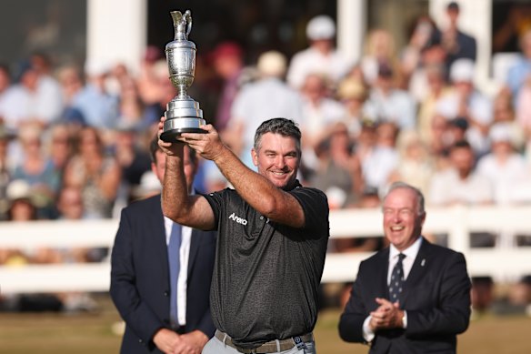 Ryan Fox with the Claret Jug after winning the 154th Open Championship at Royal Birkdale.