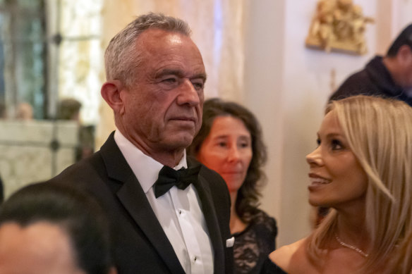 Robert F. Kennedy jnr at Donald Trump’s Florida estate last week.