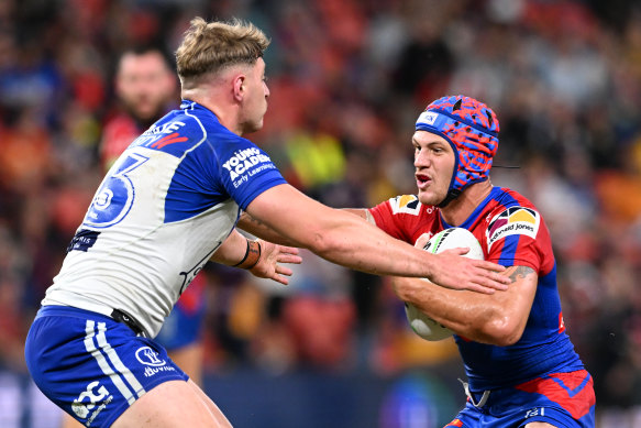 Kalyn Ponga was a handful for the Bulldogs on Friday night.