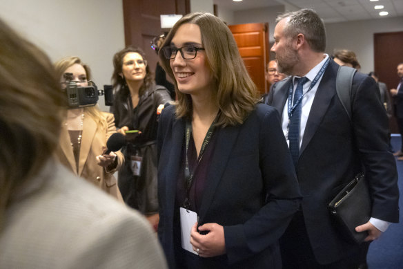 Sarah McBride is the first transgender member of Congress.