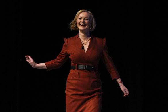 In the dark: Britain’s Prime Minister Liz Truss.