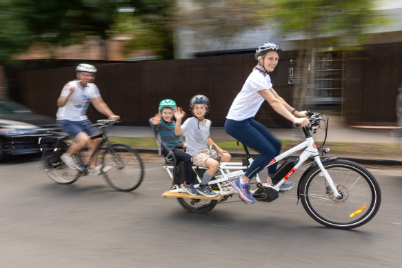 Susan Oryzak and her family are one of the small numbers in Melbourne who voluntarily do not own a car. 