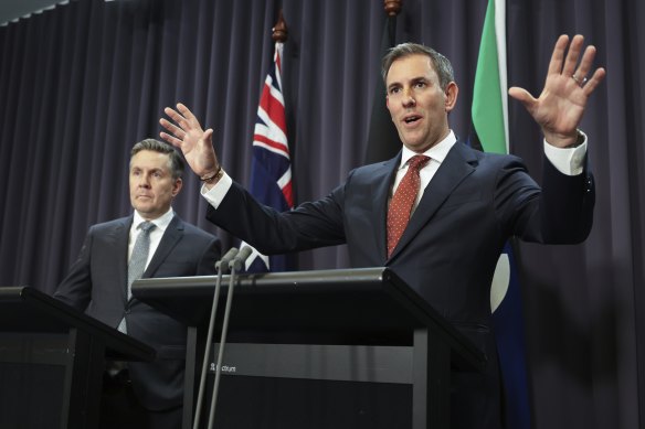 Treasurer Jim Chalmers, with Health Minister Mark Butler, says the COVID-19 report proves the inflationary impact of the Morrison government’s stimulus measures.