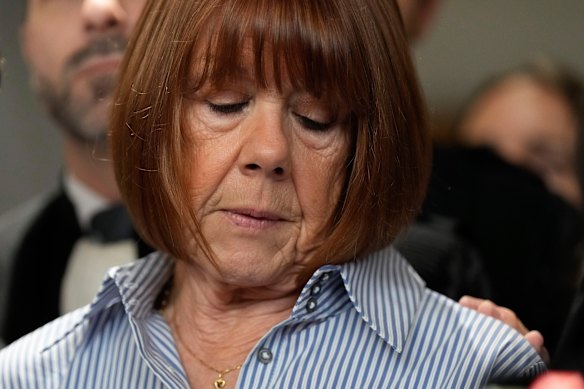 Gisèle Pelicot outside court in France in 2024.
