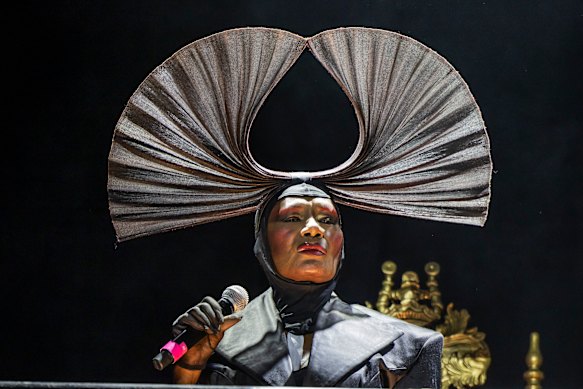 There were plenty of Jones’ fabled headdresses. 