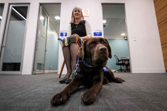 Julie Morrison, OPP Victims Engagement Co-ordinator, with Lucy.