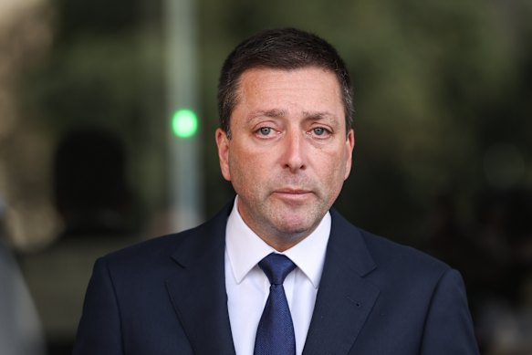 Matthew Guy demanded an apology from his colleague on Friday.